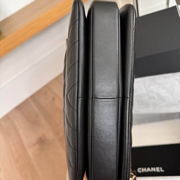 100% authentic CHANEL Trendy Small Chevron in Black Lambskin GHW - Picture 12 of 16